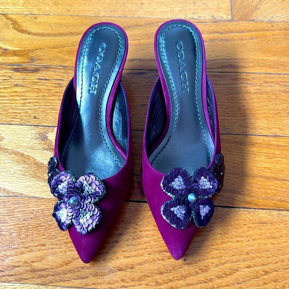 Coach Kailee mule kitten heel slip-ons